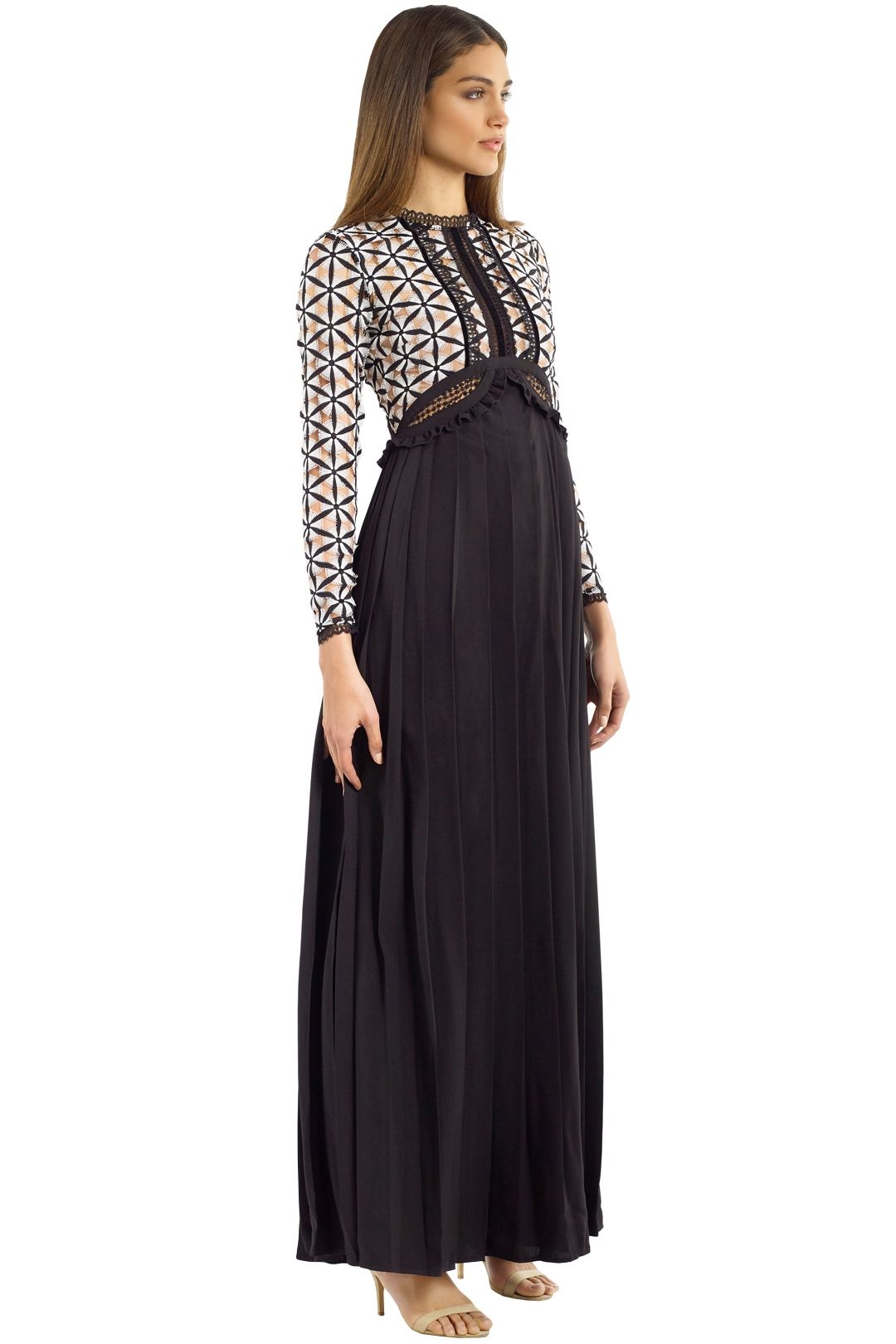 Guipure Maxi Dress by Self Portrait for Hire | GlamCorner