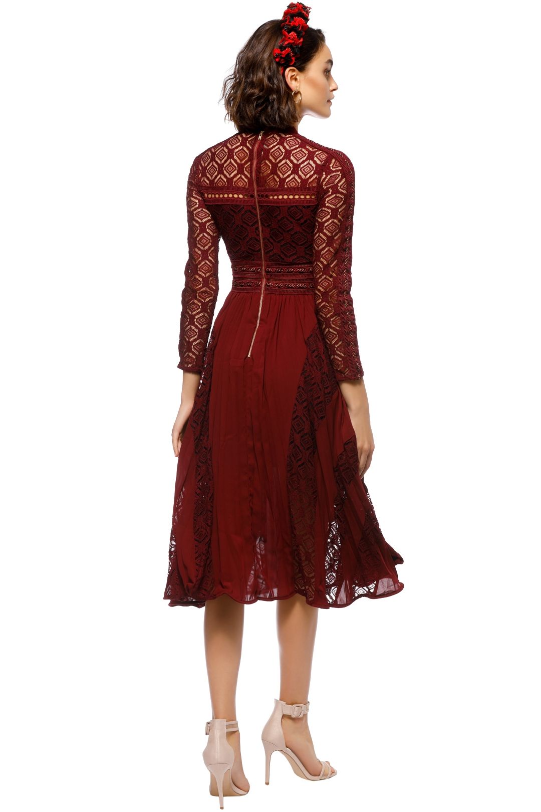 Self portrait symm midi dress 2025