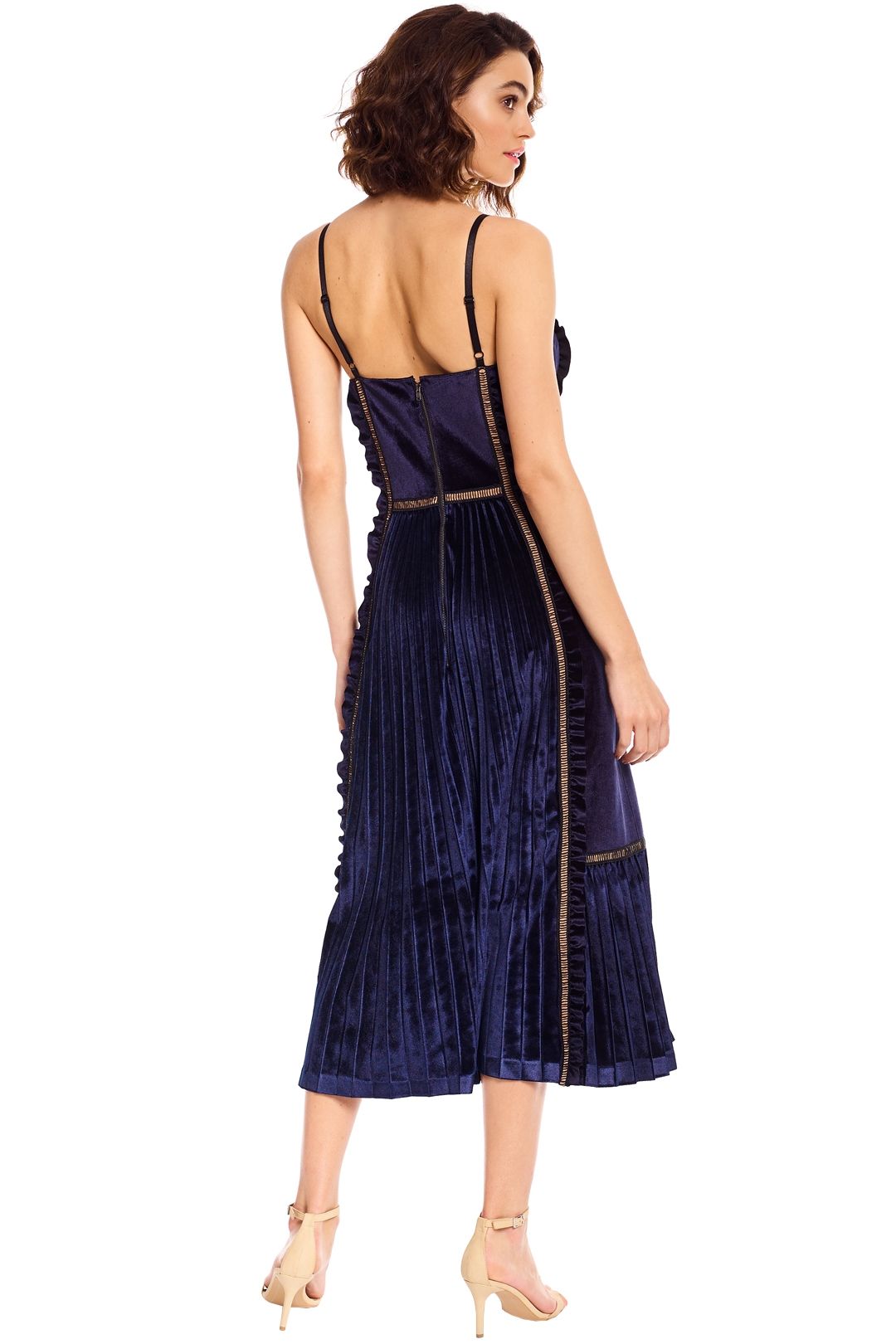 Self portrait velvet midi dress shop