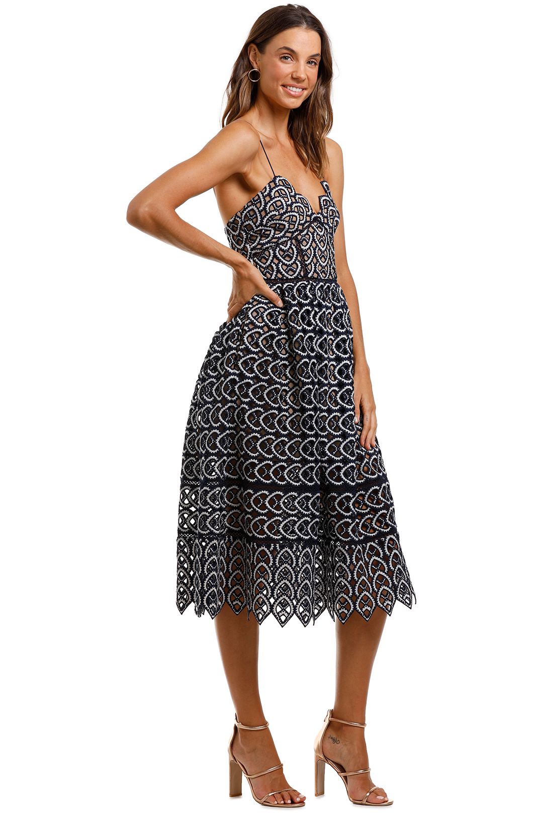 Self portrait hotsell sweetheart azaelea dress