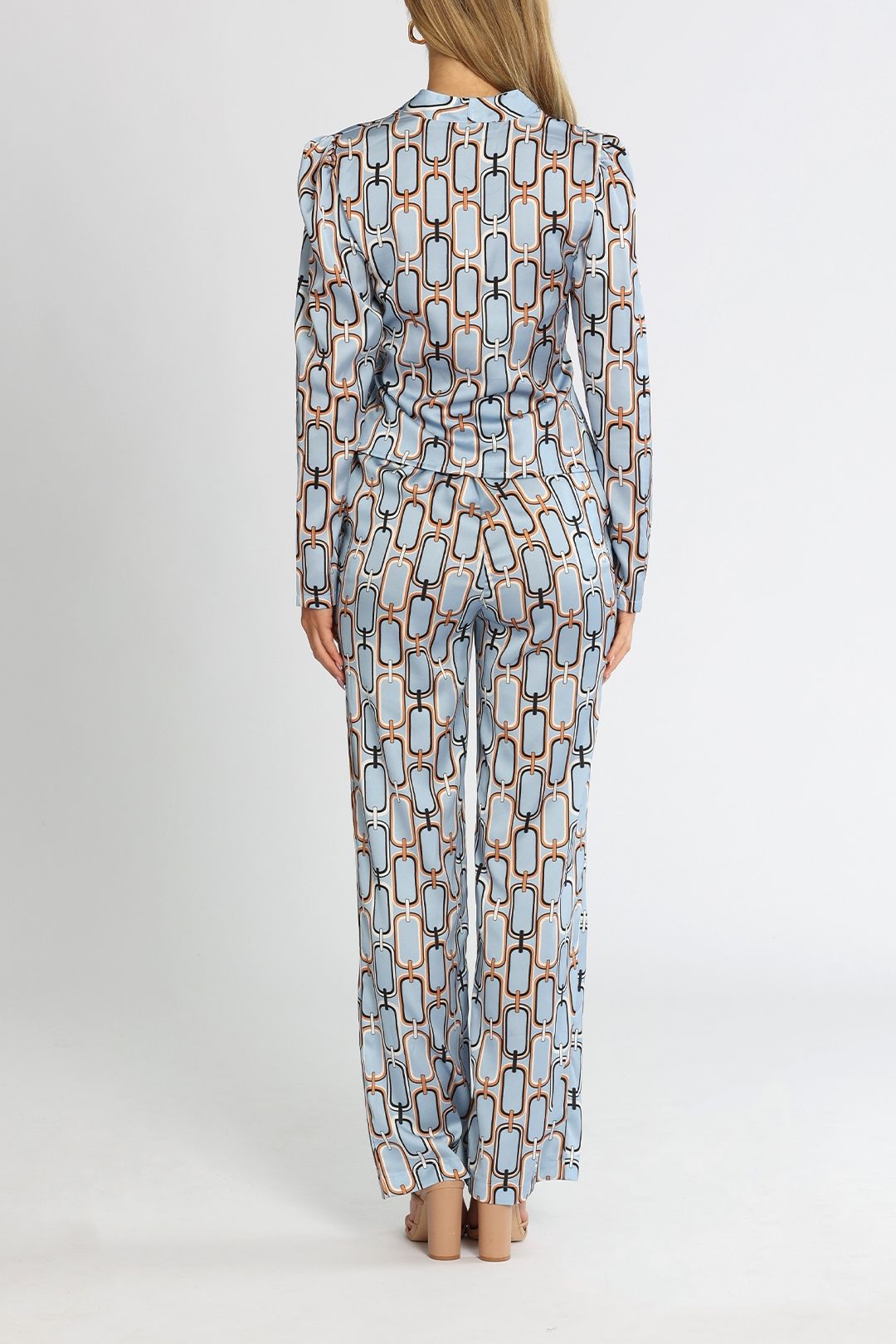 Setre Annabelle Shirt and Pant Baby Blue V Neck
