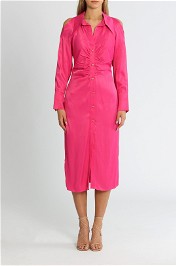 Setre Isabelle Midi Dress Fuschia 