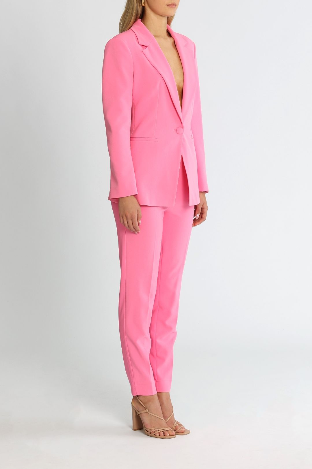 Fuschia pink sale suit