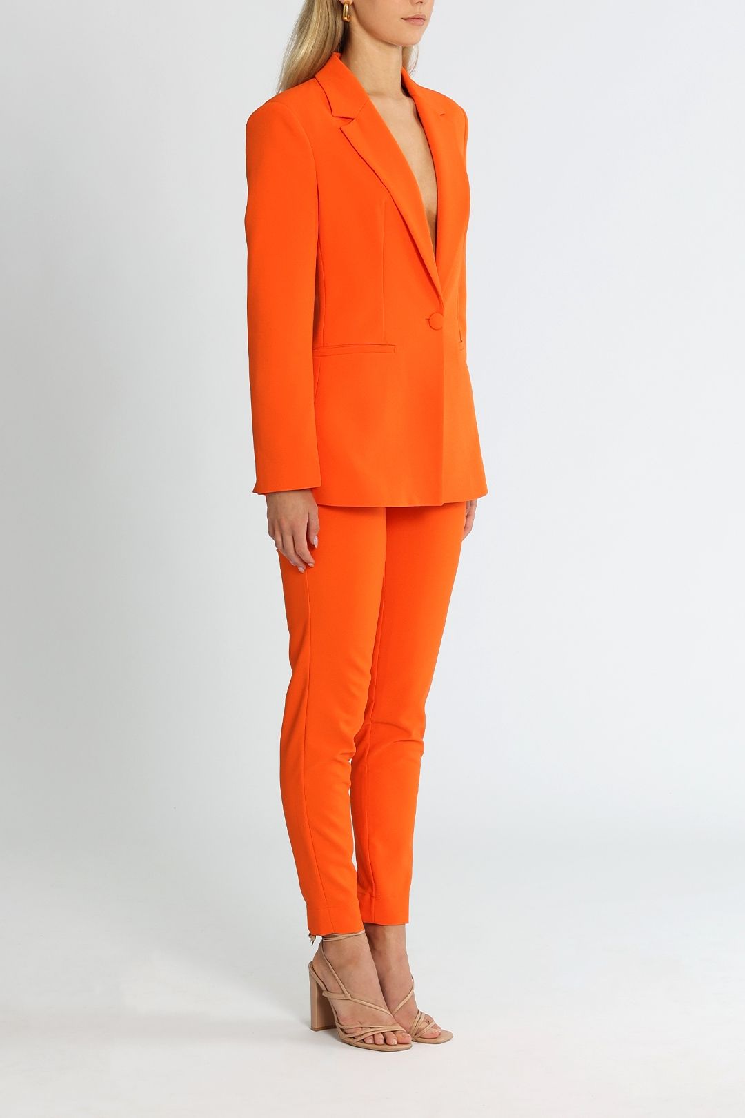 Setre Jasmine Suit Jacket and Pant Tangerine Orange