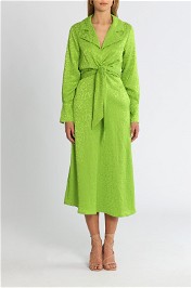 Setre Jessica Wrap Midi Dress Green 