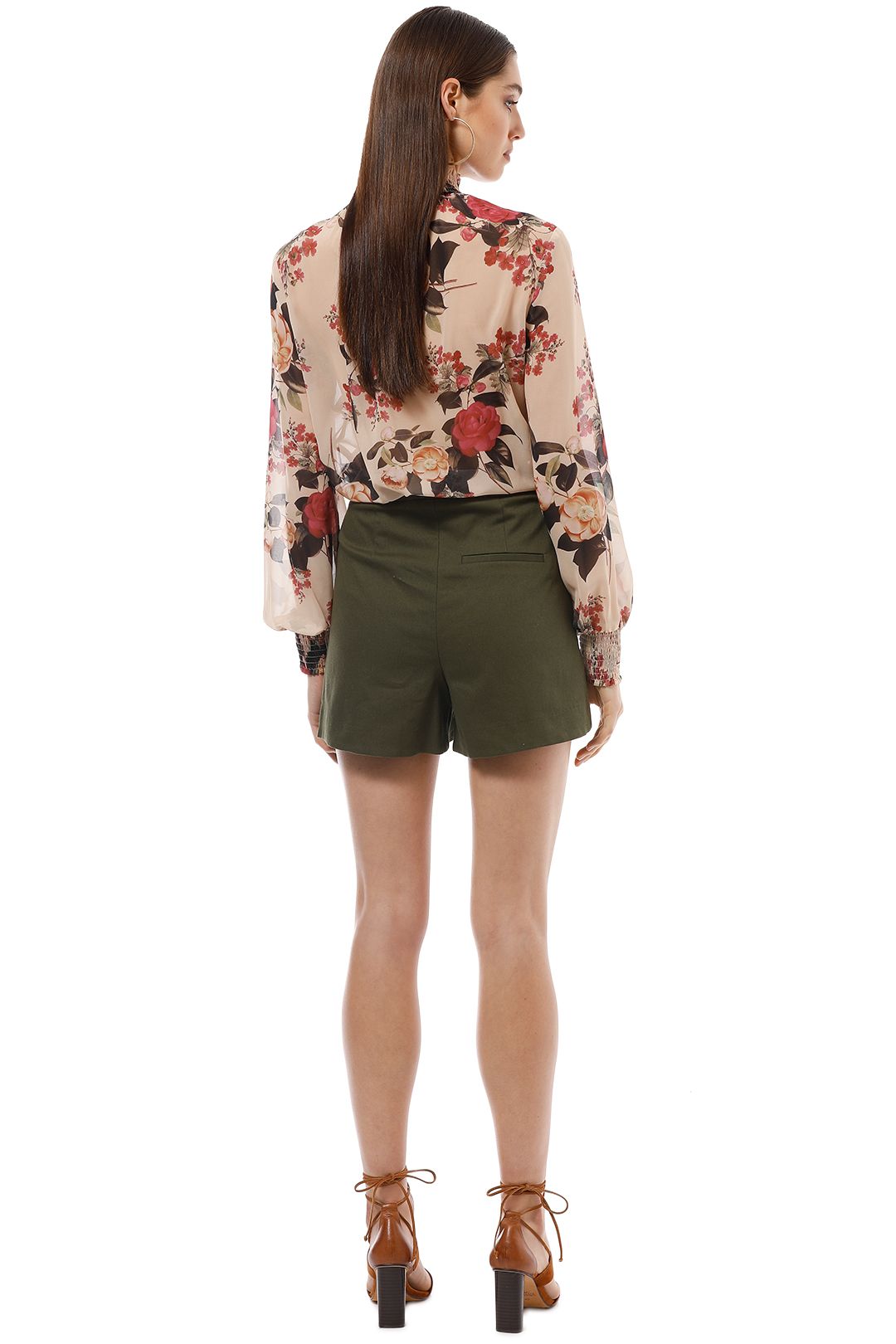 Sheike - Billy Blouse - Cream Floral - Back