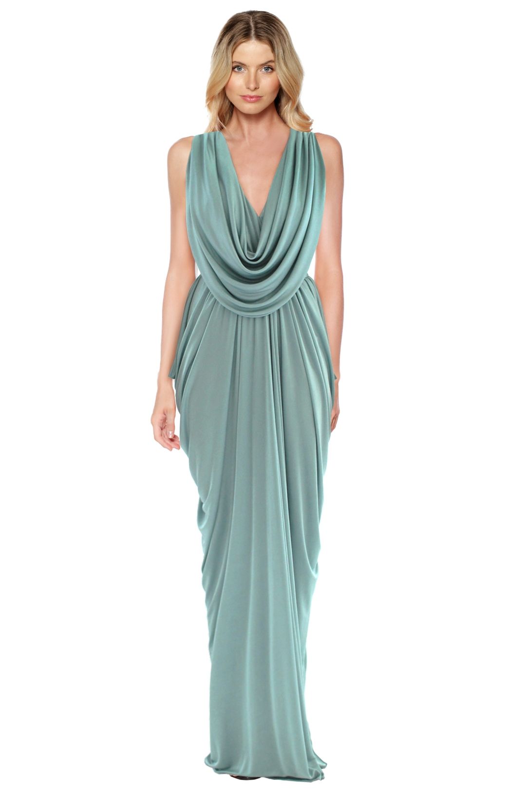 Grecian Vase Smocked Maxi Dress