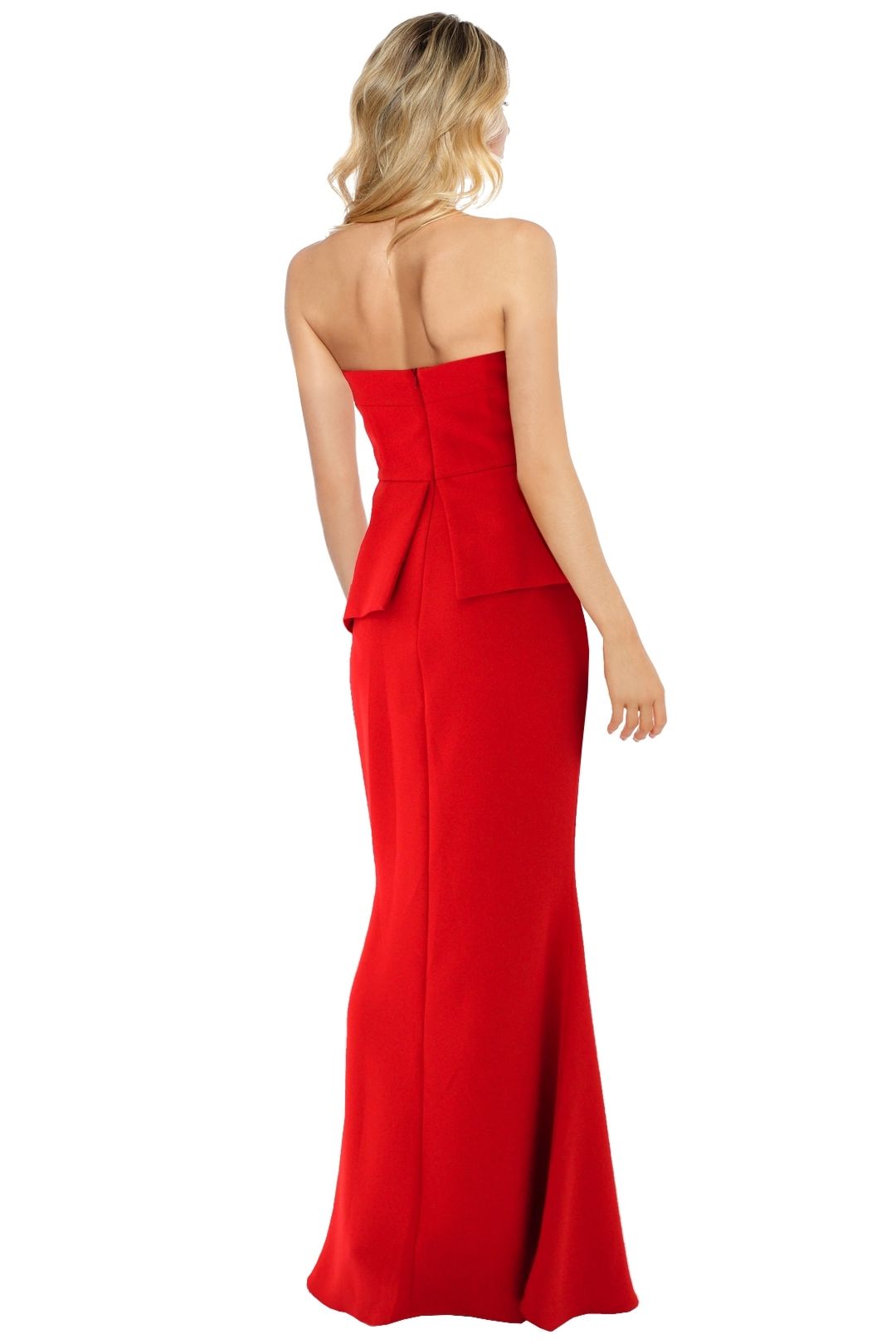 Sheike - Queen of Hearts Maxi Dress - Red - Back