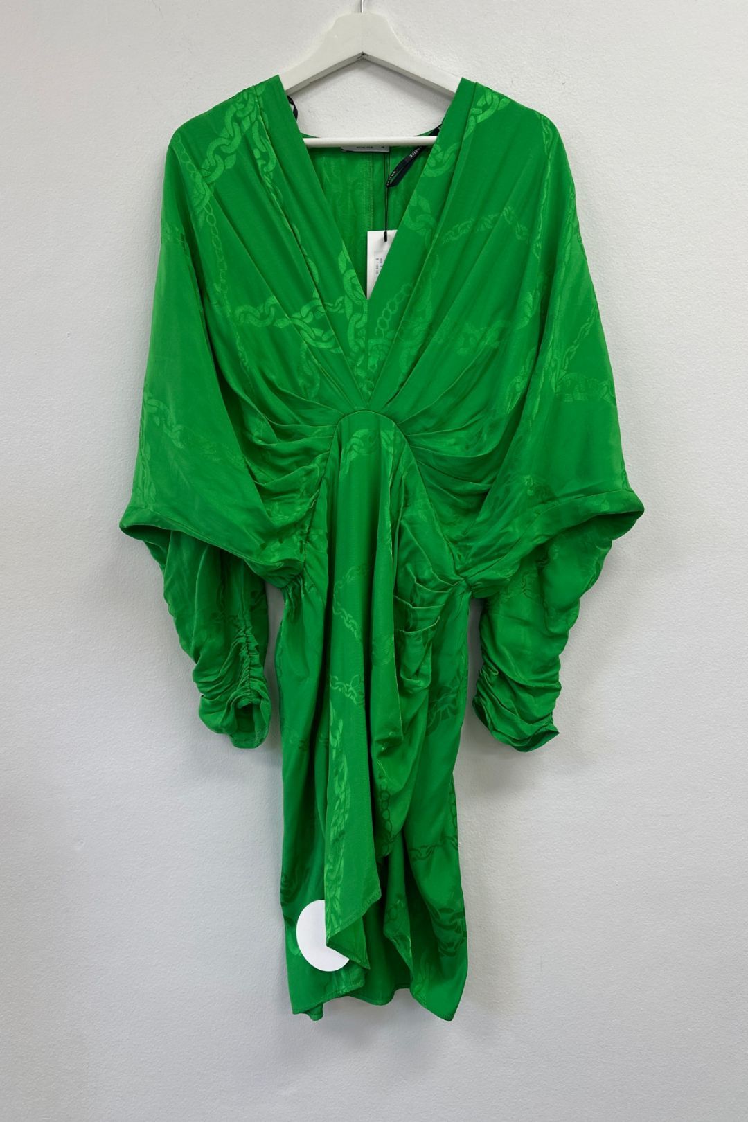 Buy Green Chloe Batwing Sleeves Mini Dress | Sheike | GlamCorner