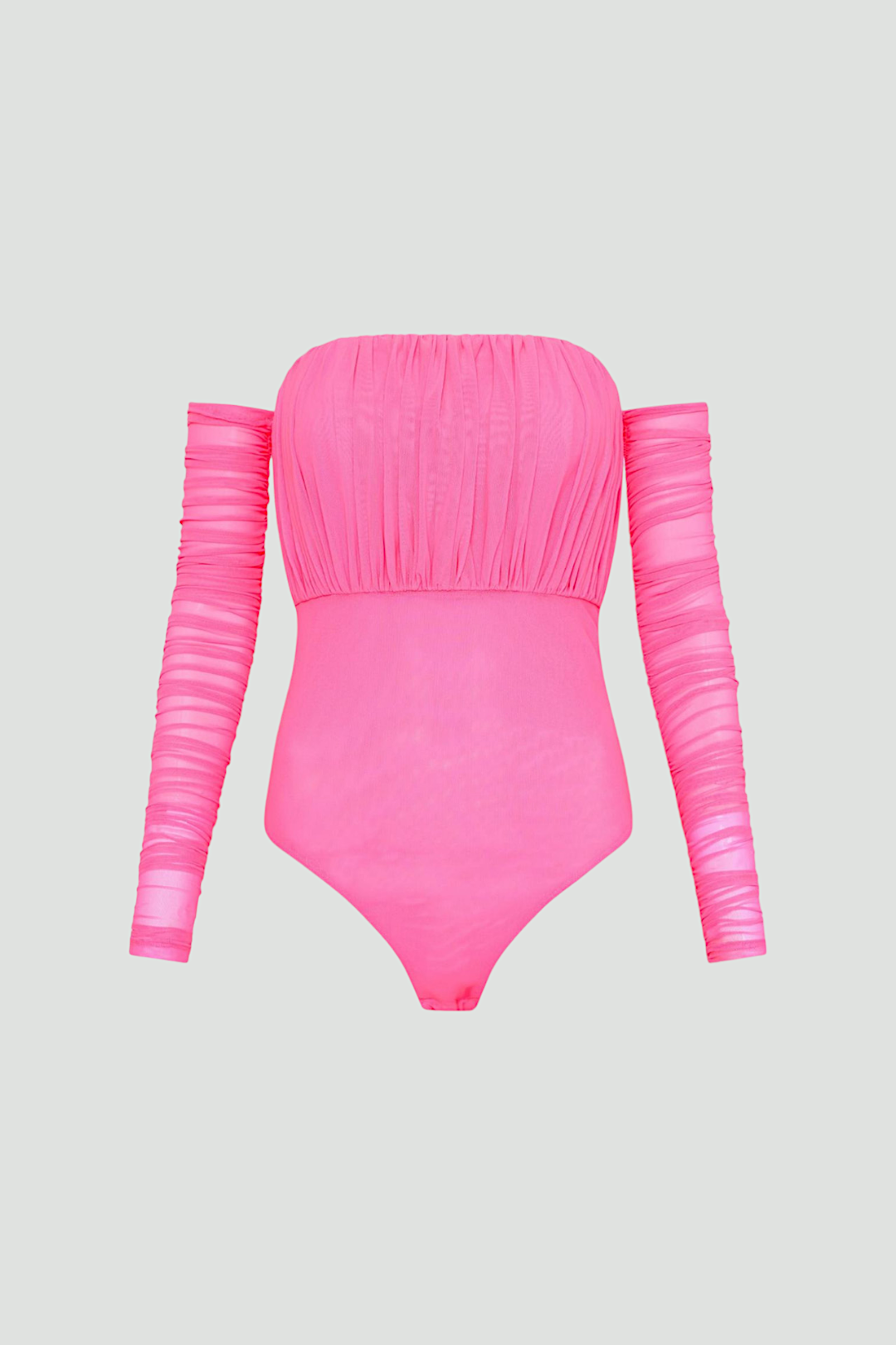 Pink on sale mesh bodysuit