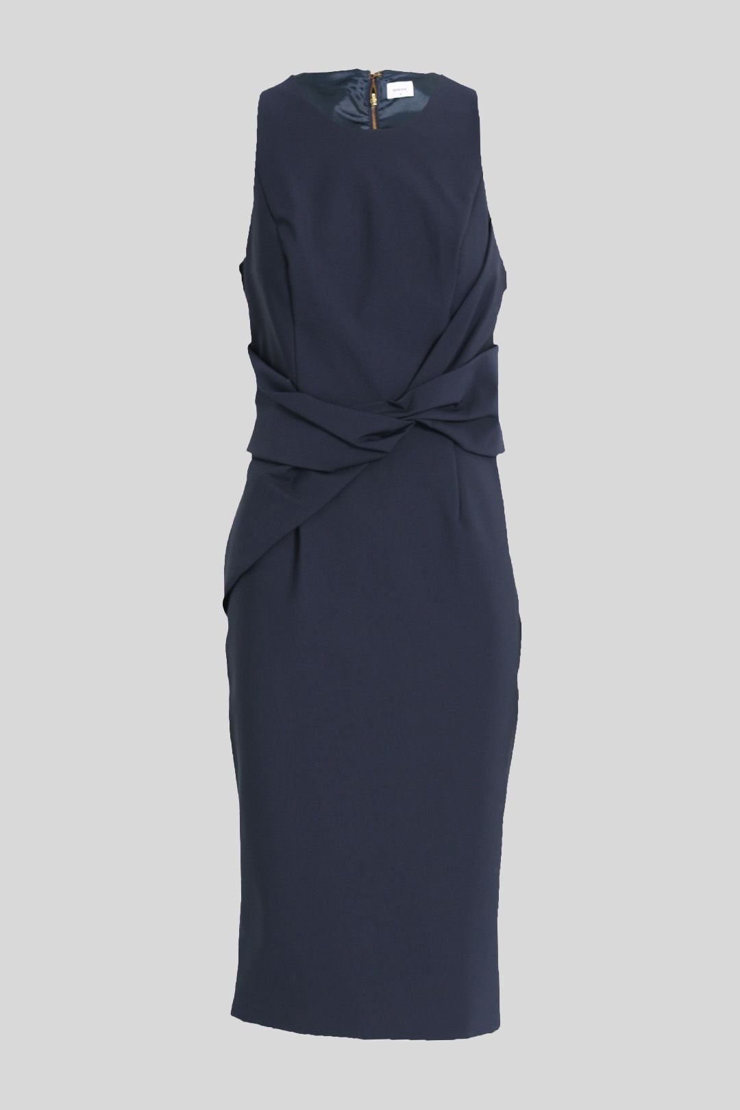 Buy Navy Twist Front Midi Dress Sheike GlamCorner