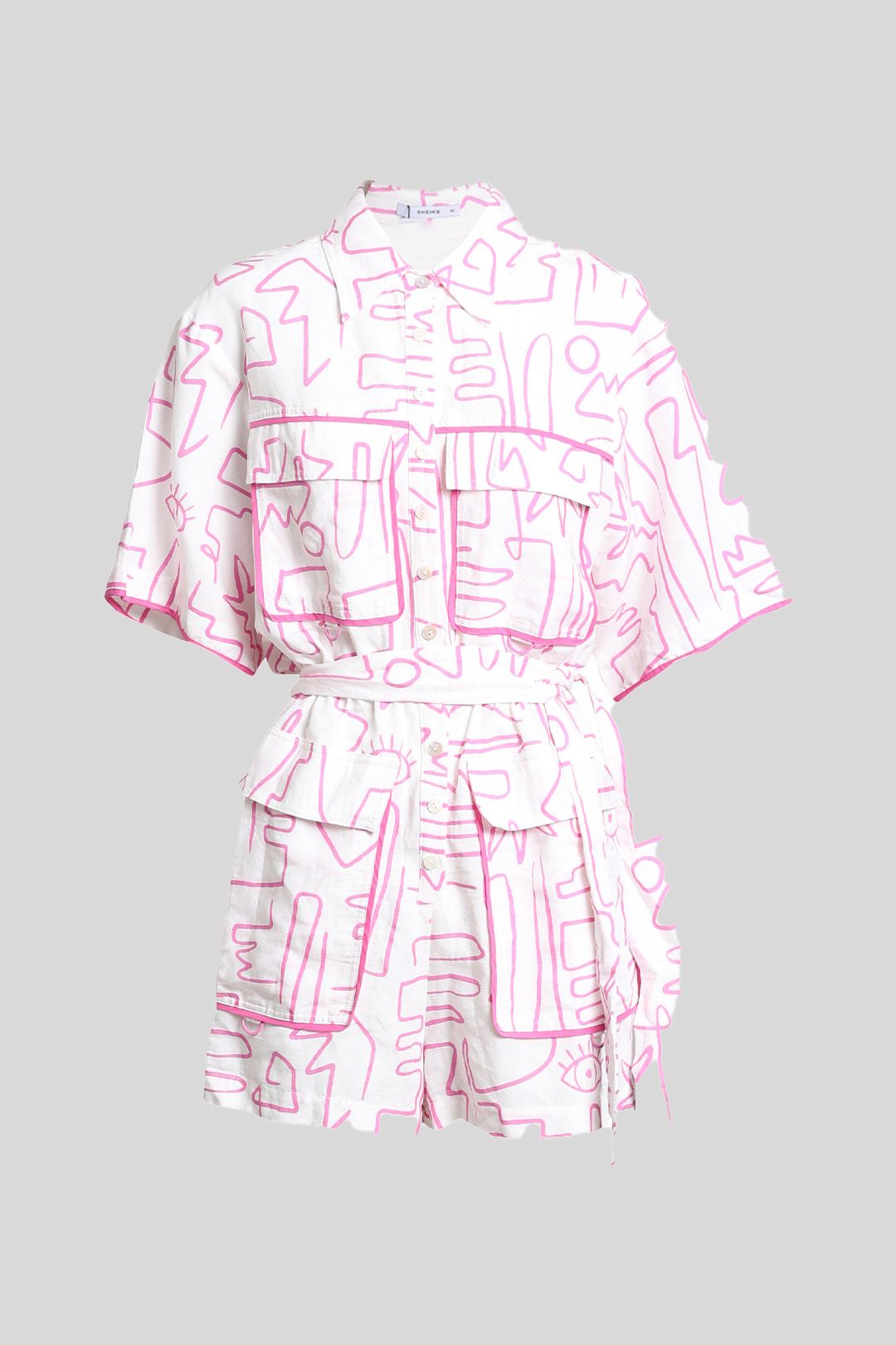 Pink and 2025 white playsuit
