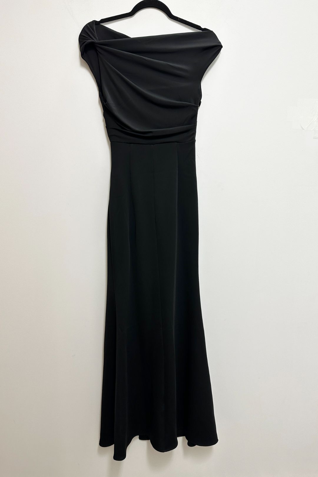 Sheike Stella Maxi One Shoulder Dress in Black