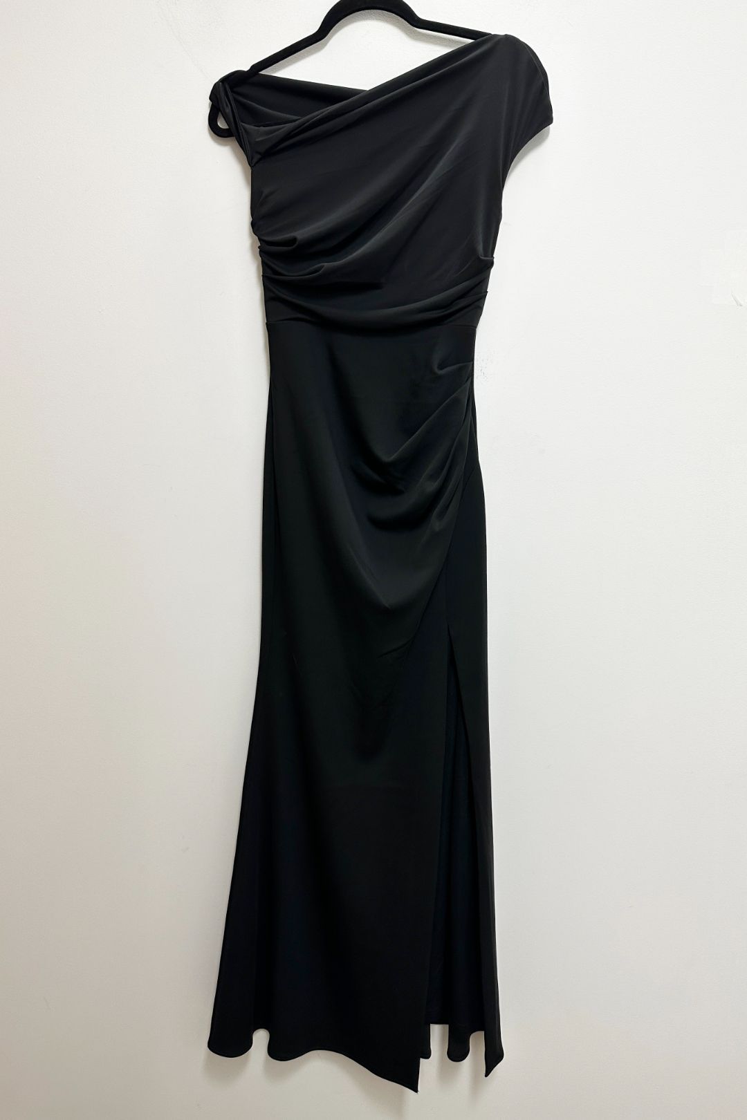Sheike Stella Maxi One Shoulder Dress in Black