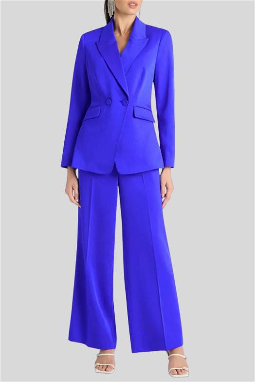 1 Piece, 3 Women: Cobalt Pants  Blue pants outfit, Royal blue pants  outfit, Casual work outfits
