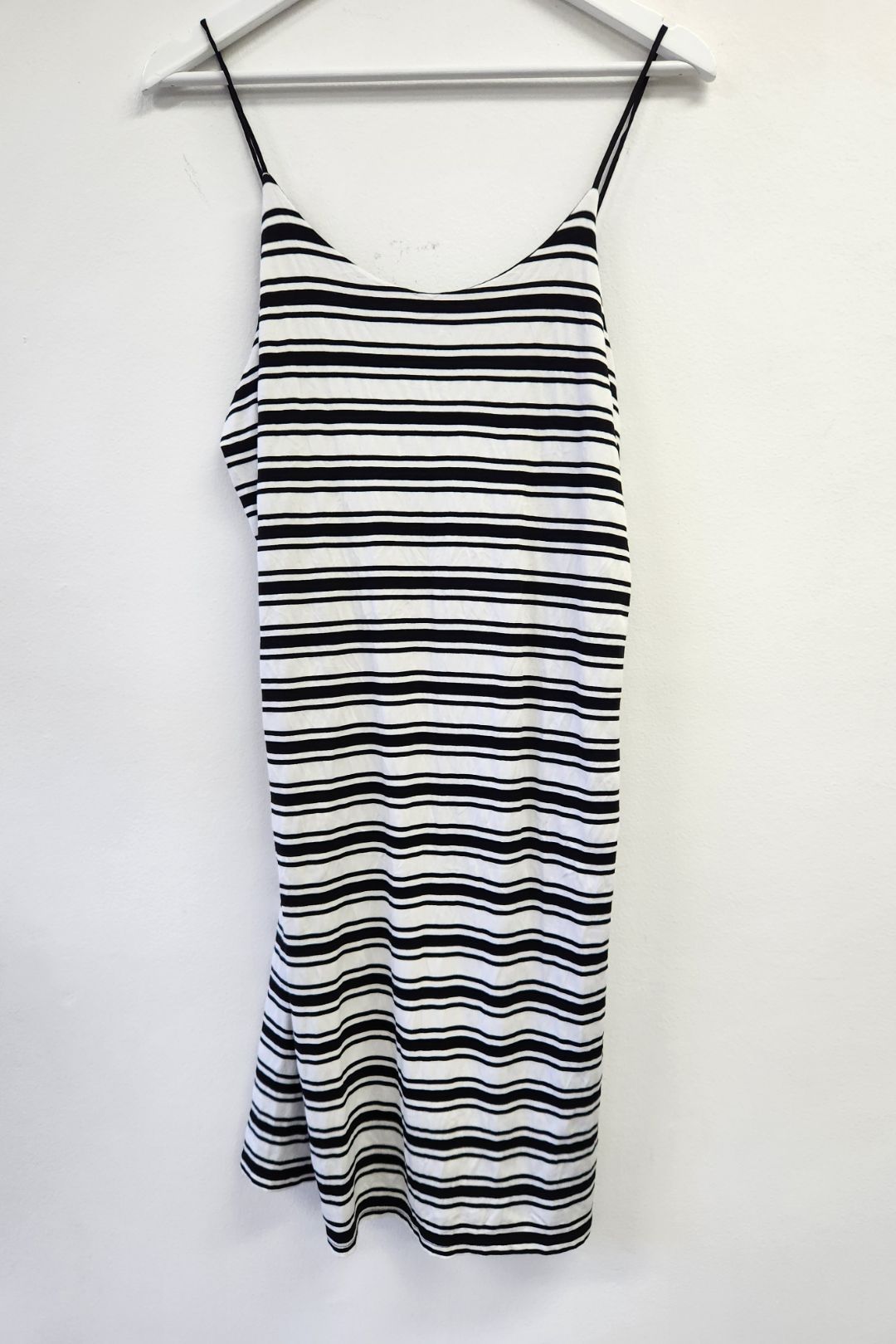 Shoe String Black Striped Dress