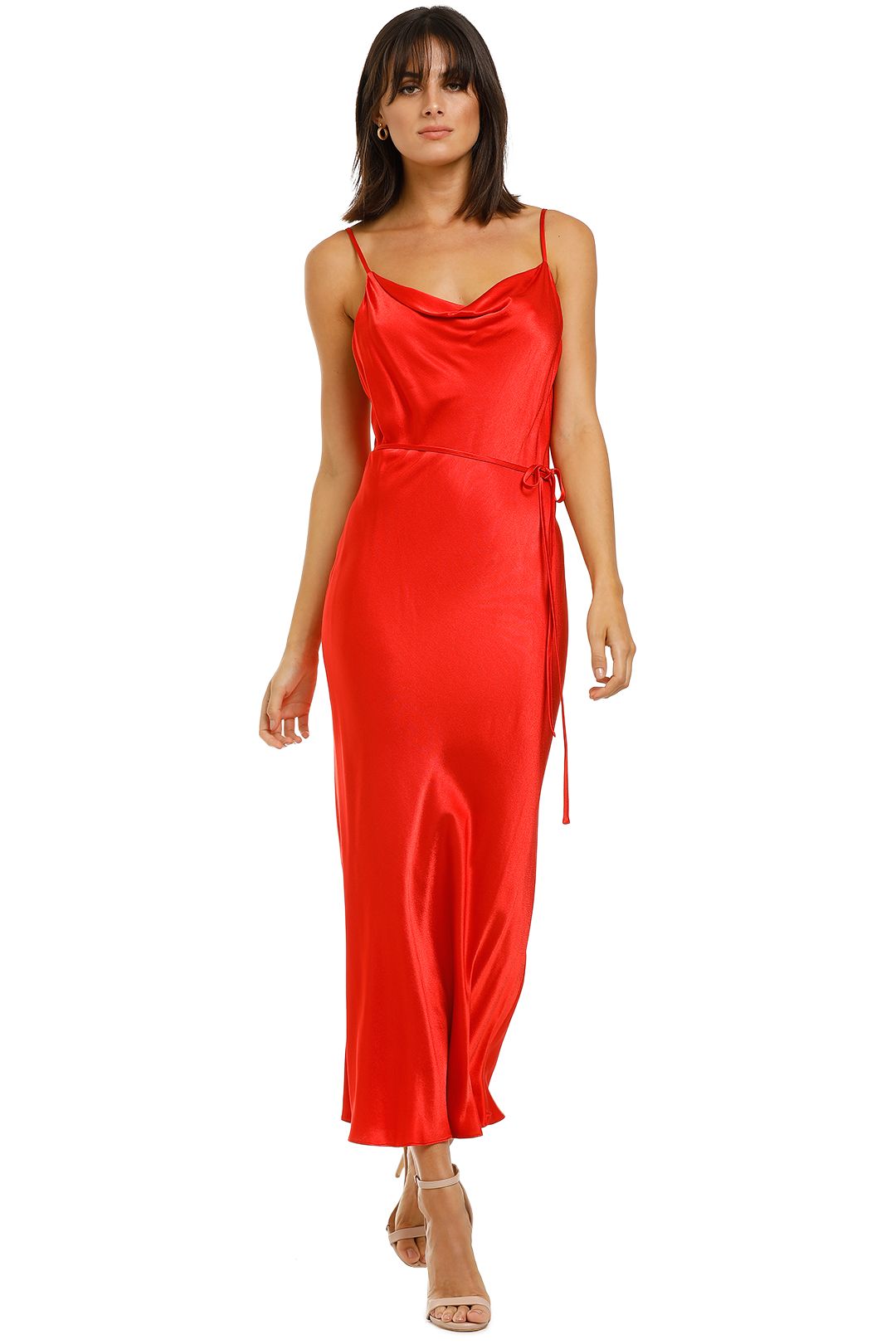 Shona joy 2025 red slip dress