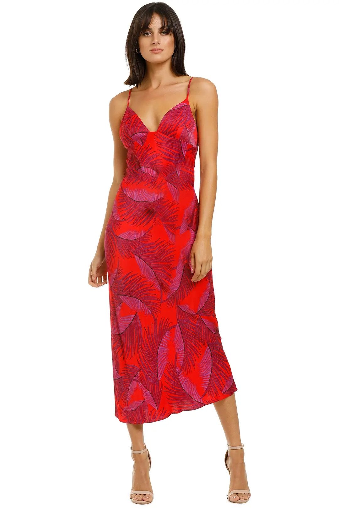 Shona joy red outlet slip dress