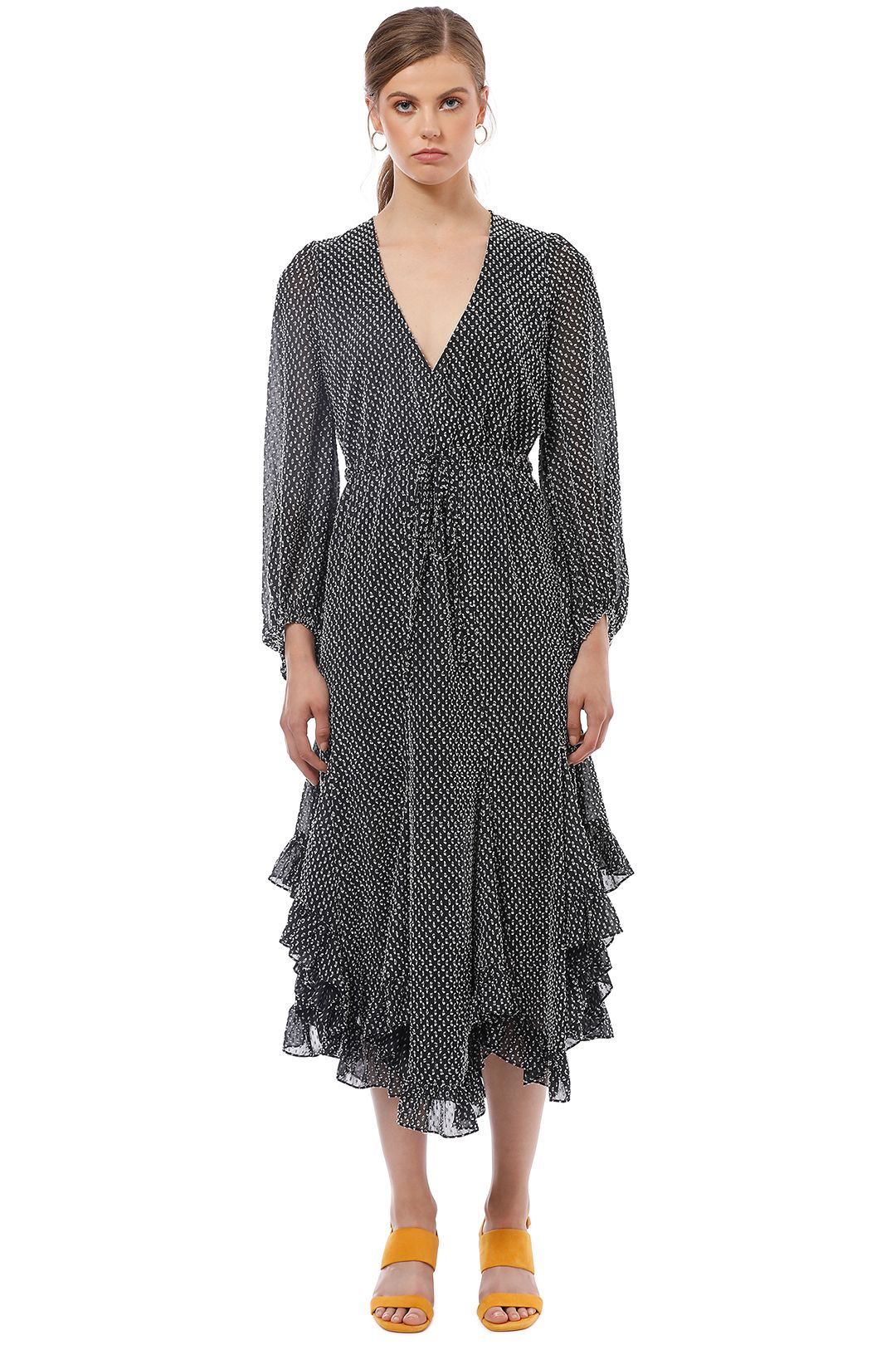 Shona joy salinger store ruffle mini dress