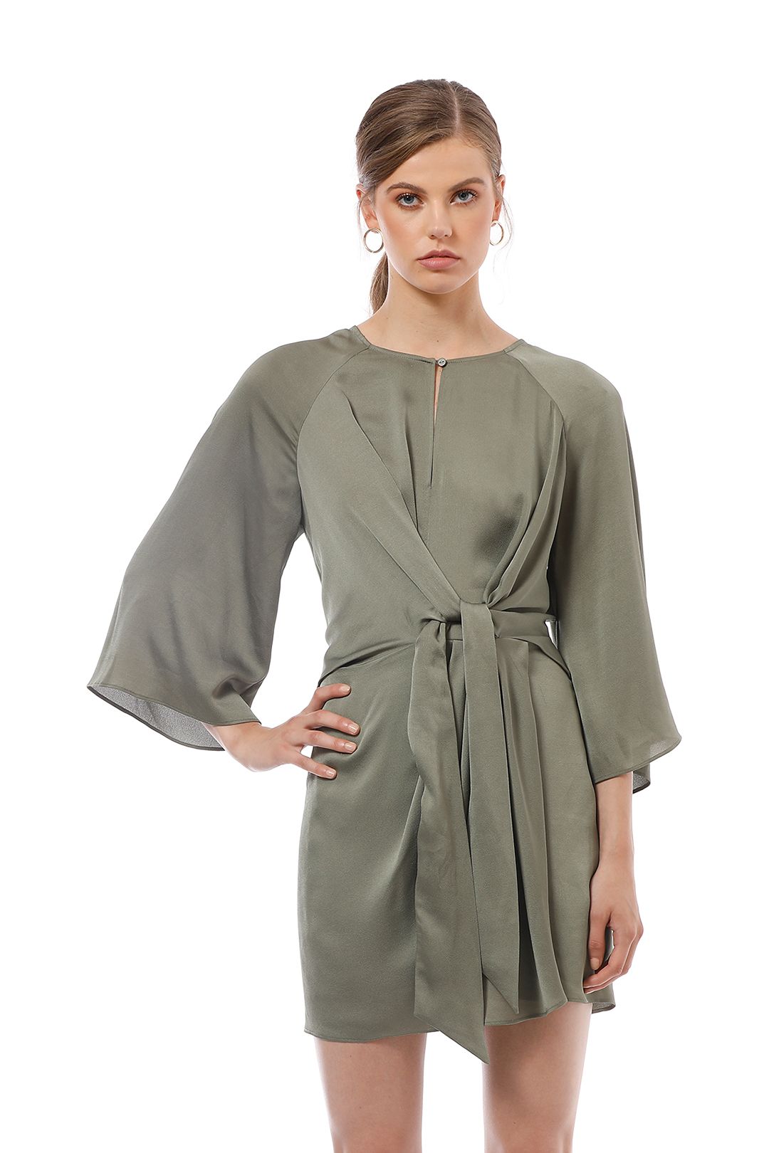 Shona joy sawyer wrap midi dress best sale