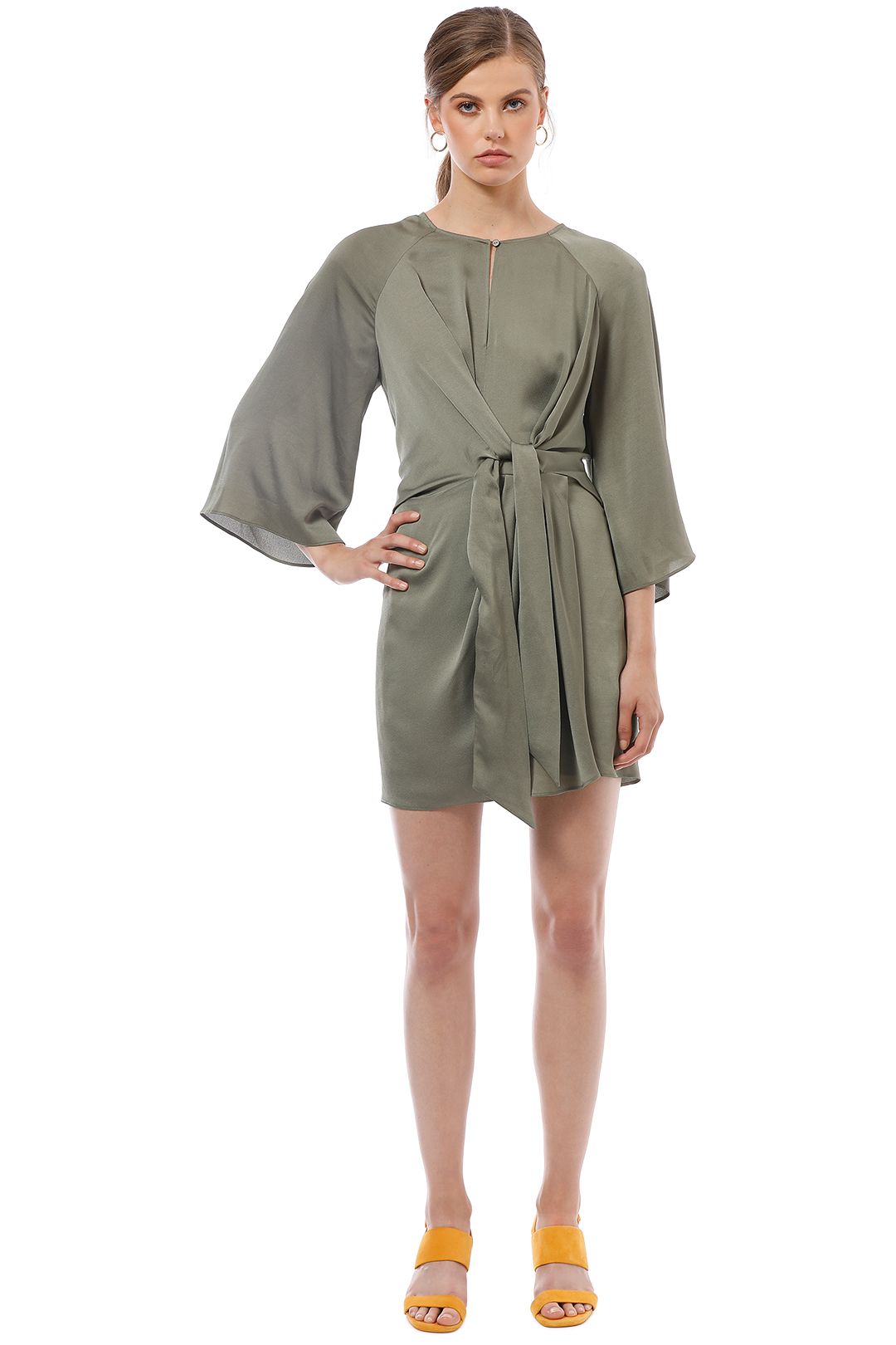 Sawyer Tie Front Mini Dress by Shona Joy for Hire