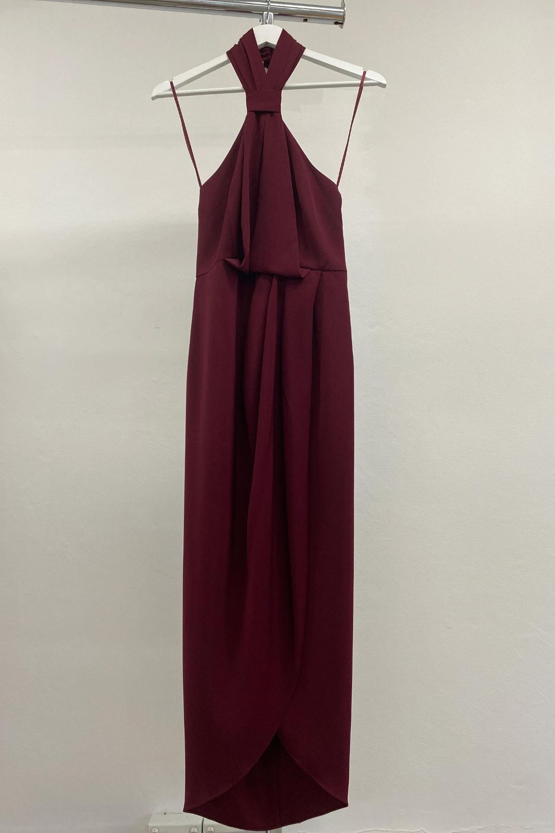 shona joy burgundy dress self-portrait - Burgundy Velvet Embellished Mini Dress