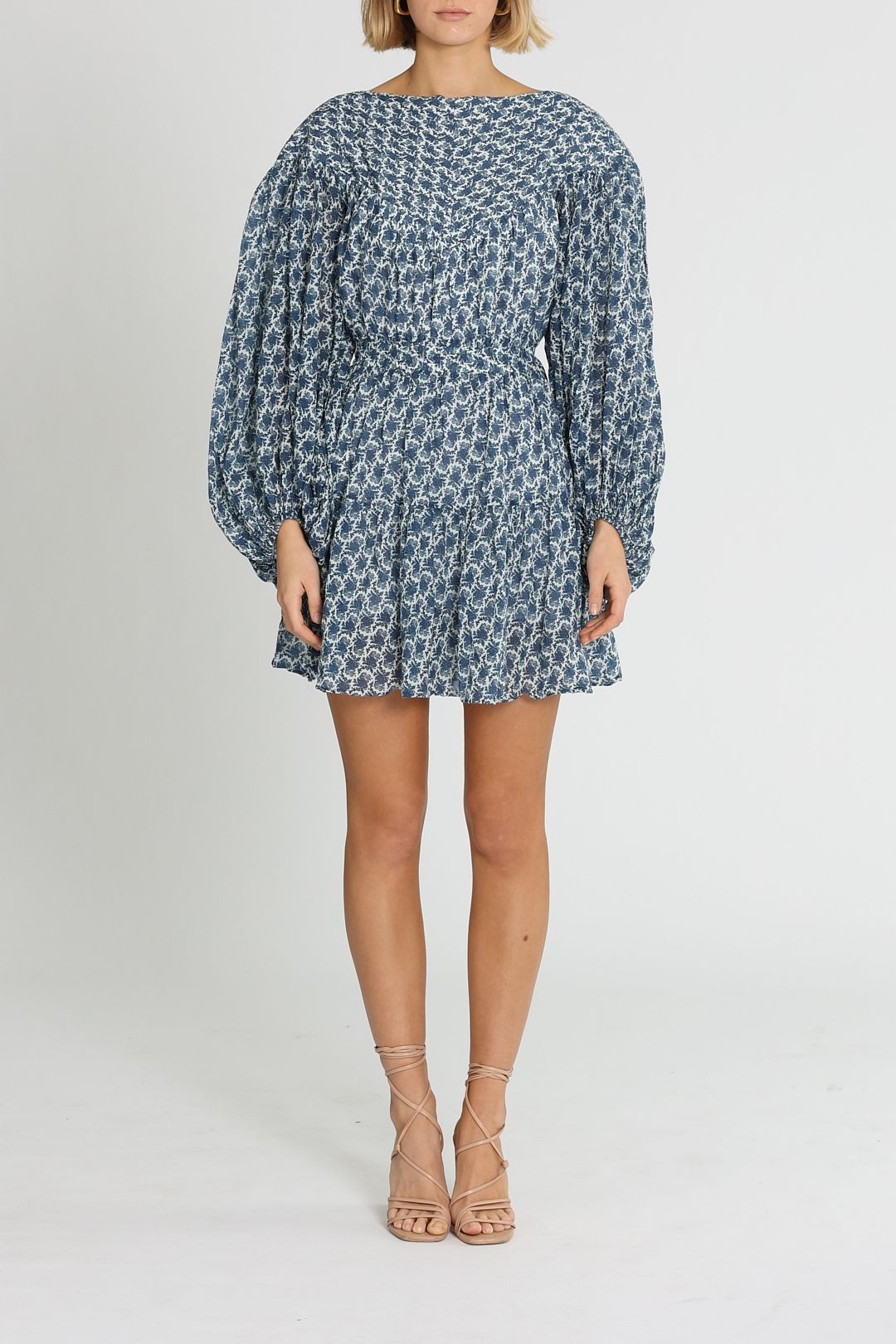 Shona Joy Daniela Mini Dress Blue