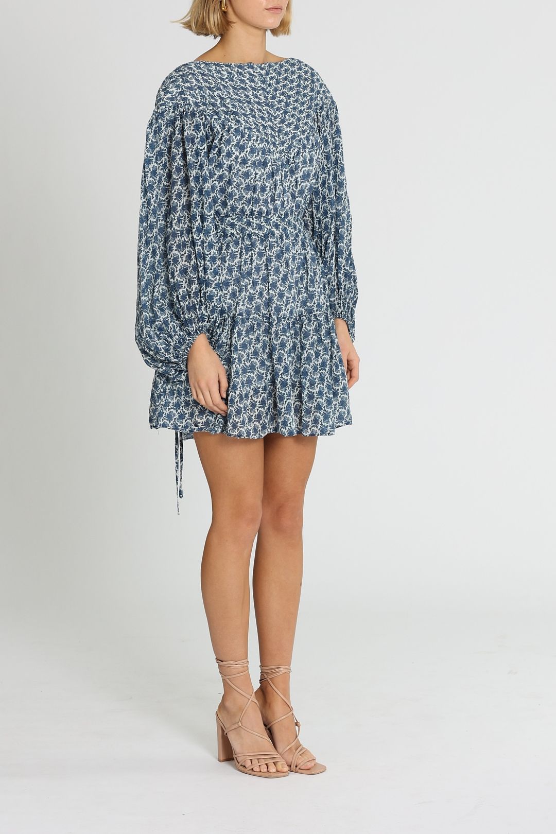 Shona joy blue polka dot dress new arrivals