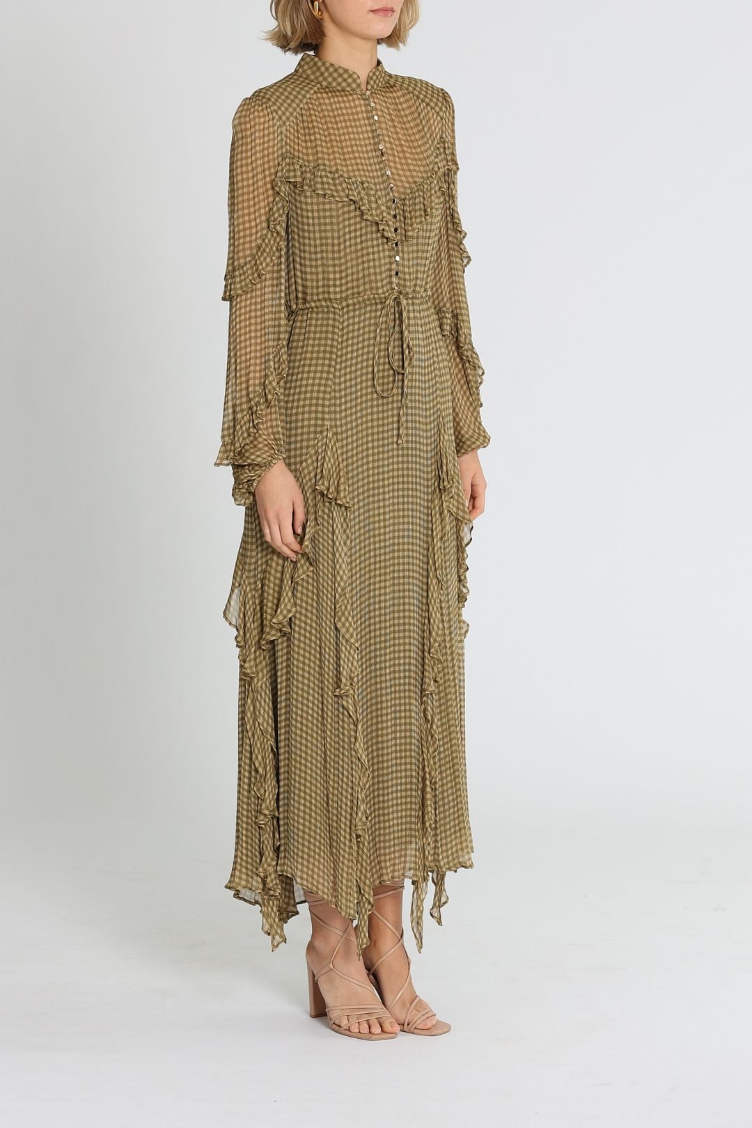 Shona joy high sales neck frill dress