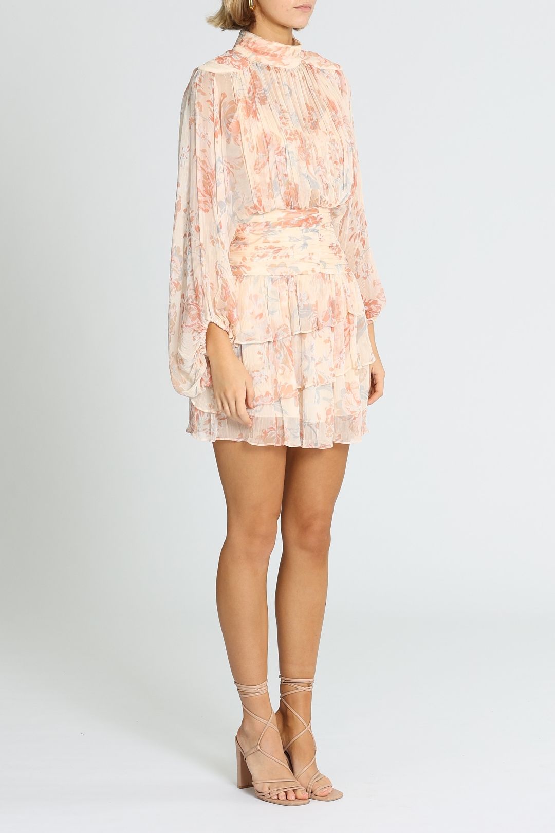 shona joy pink mini dress Shona Joy Pink Long Sleeve Mini Dress by Shona Joy