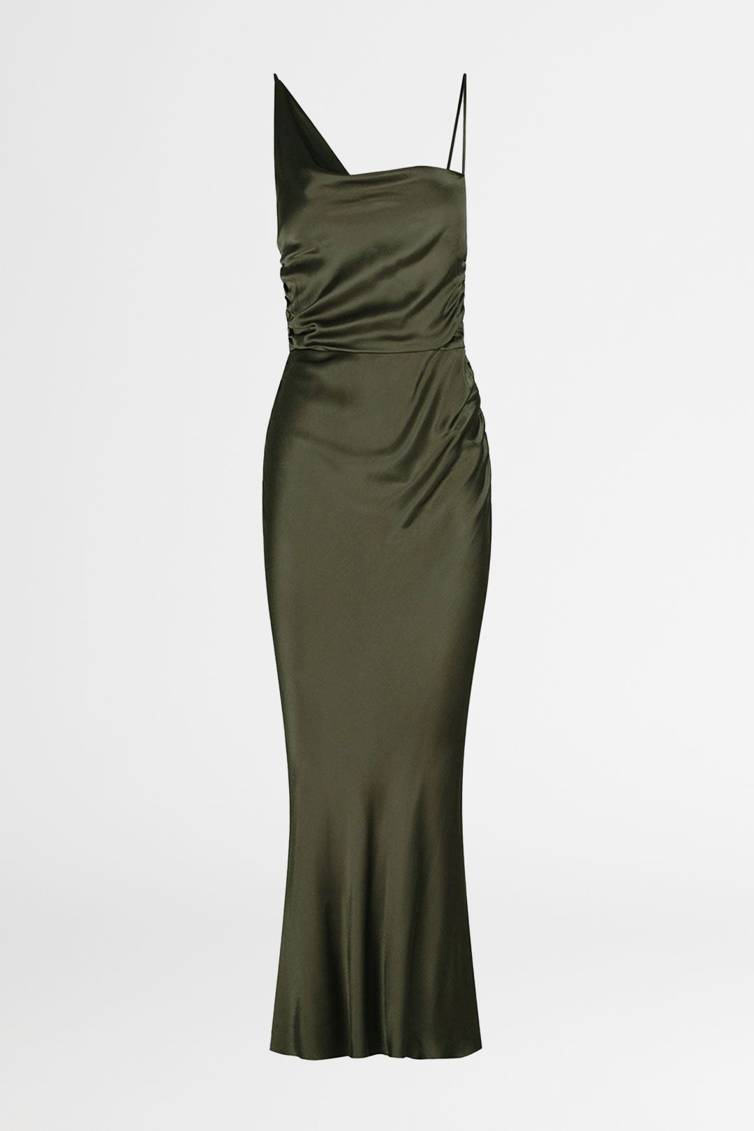 Shona Joy Giorgia Cowl Midi Dress Forest