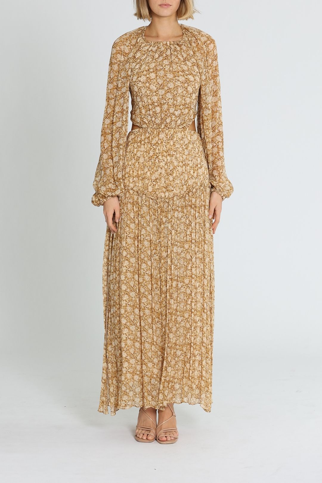 shona joy backless midi dress Hire Julia Cut Out in Mustard | Color:SAGE Midi Dress Pretty Little Cowl neck midi dress Navy