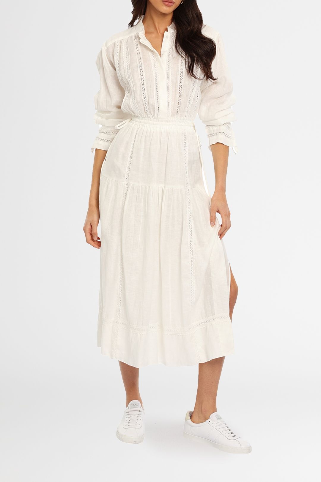 Hire Long Sleeve Midi Dress | Shona Joy | GlamCorner