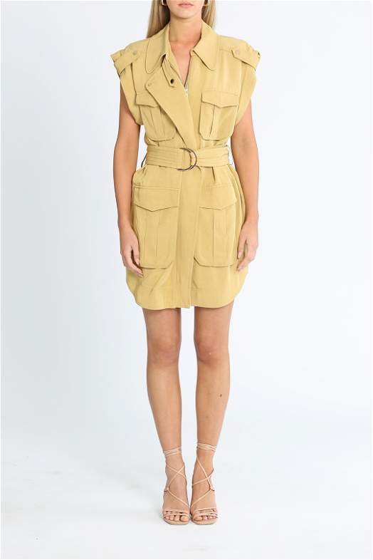 knee length dresses for ladies Matilda Yellow Mini Dress main image 1