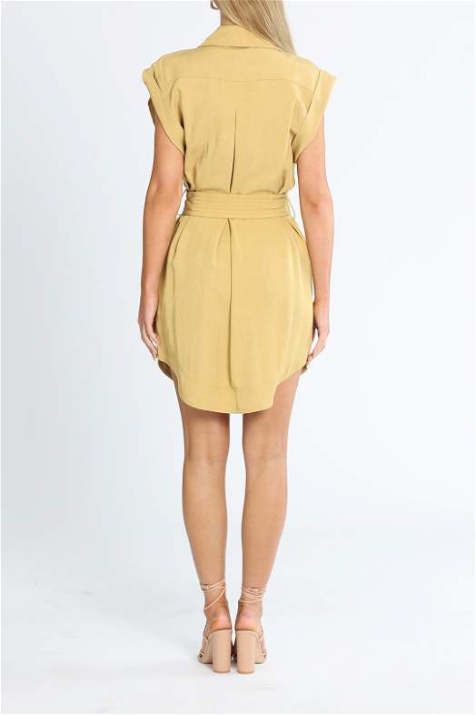 knee length dresses for ladies Matilda Yellow Mini Dress - US 10