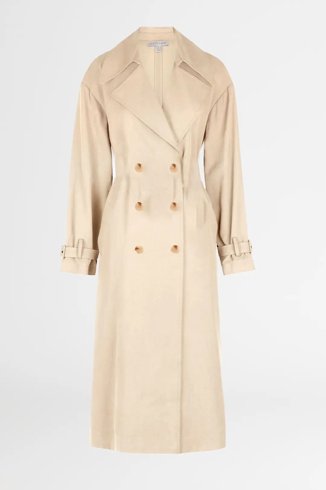 Shona Joy Matilda Trench Coat Crema