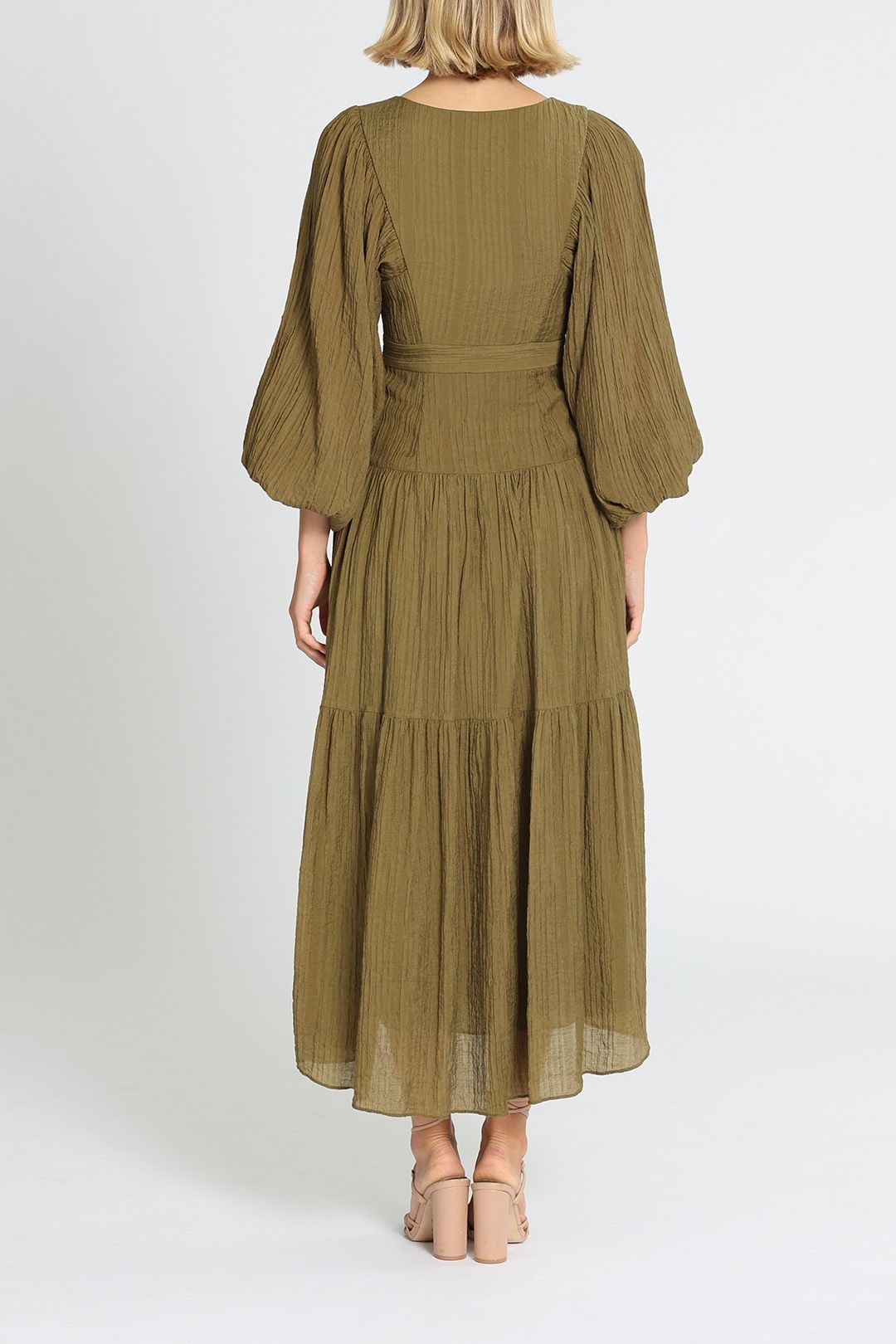 Bec and bridge mila midi dress khaki top