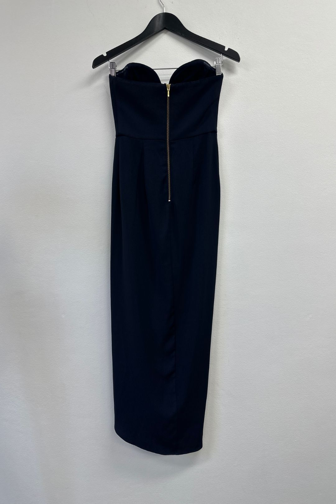 Shona Joy - Navy Core ‘U’ Bustier Draped Dress