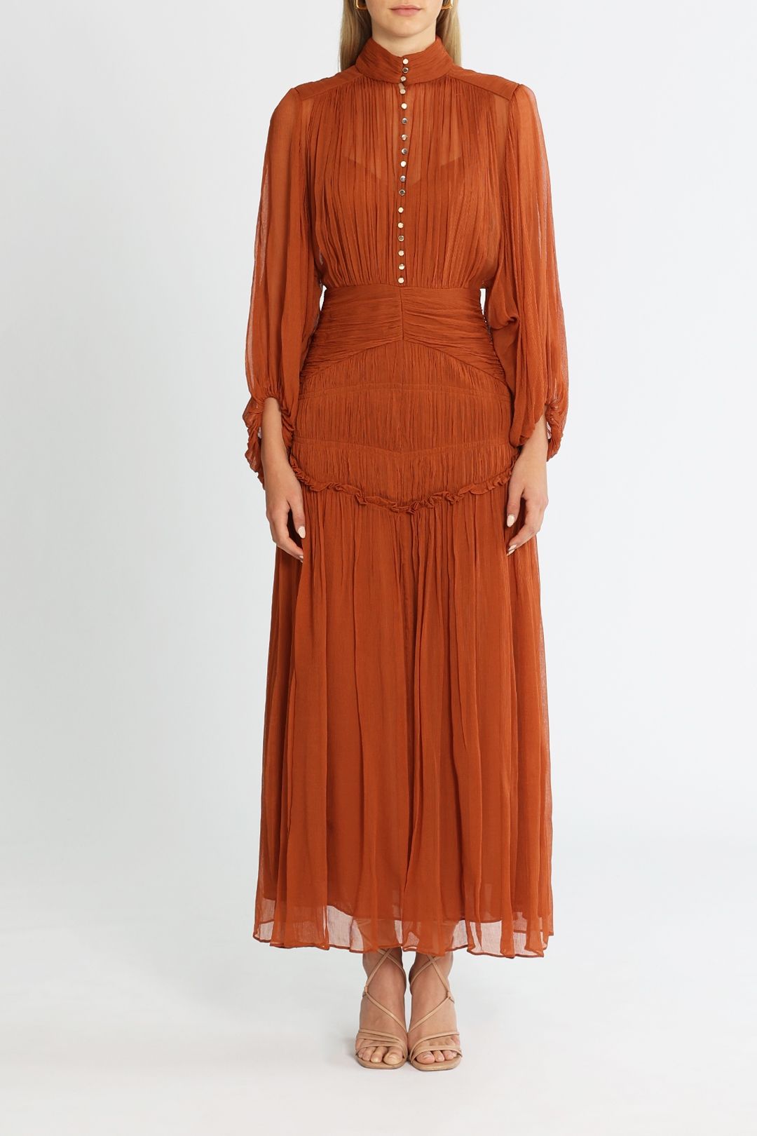 Symm Midi Dress by Self Portrait for Rent GlamCorner