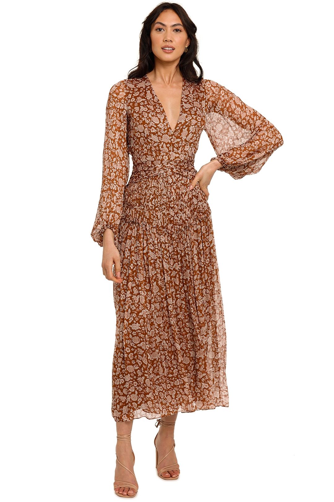 Coast odette lace midi dress online