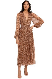 Shona Joy Odette Long Sleeve Midi Dress