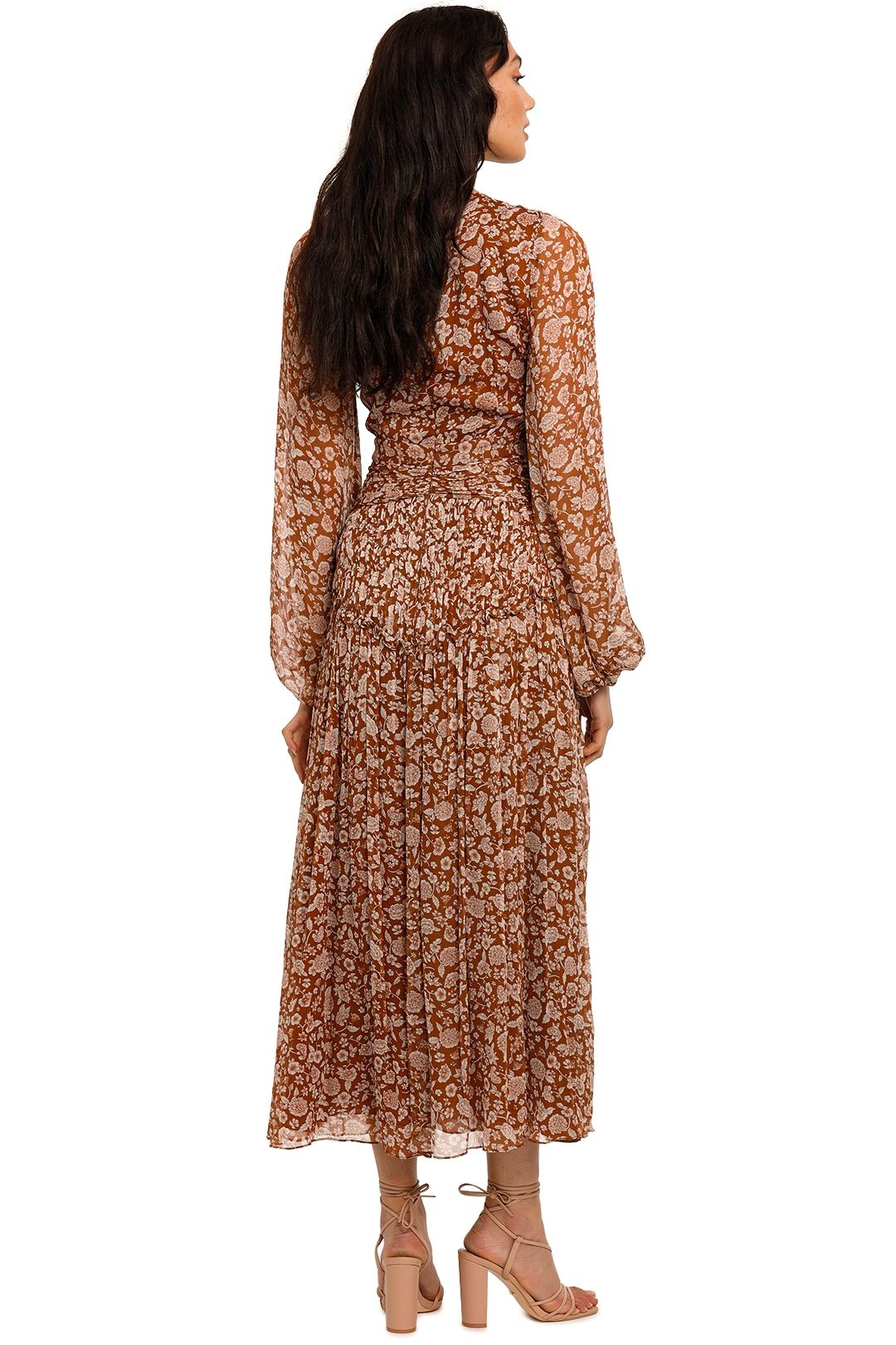 Coast odette lace top midi dress