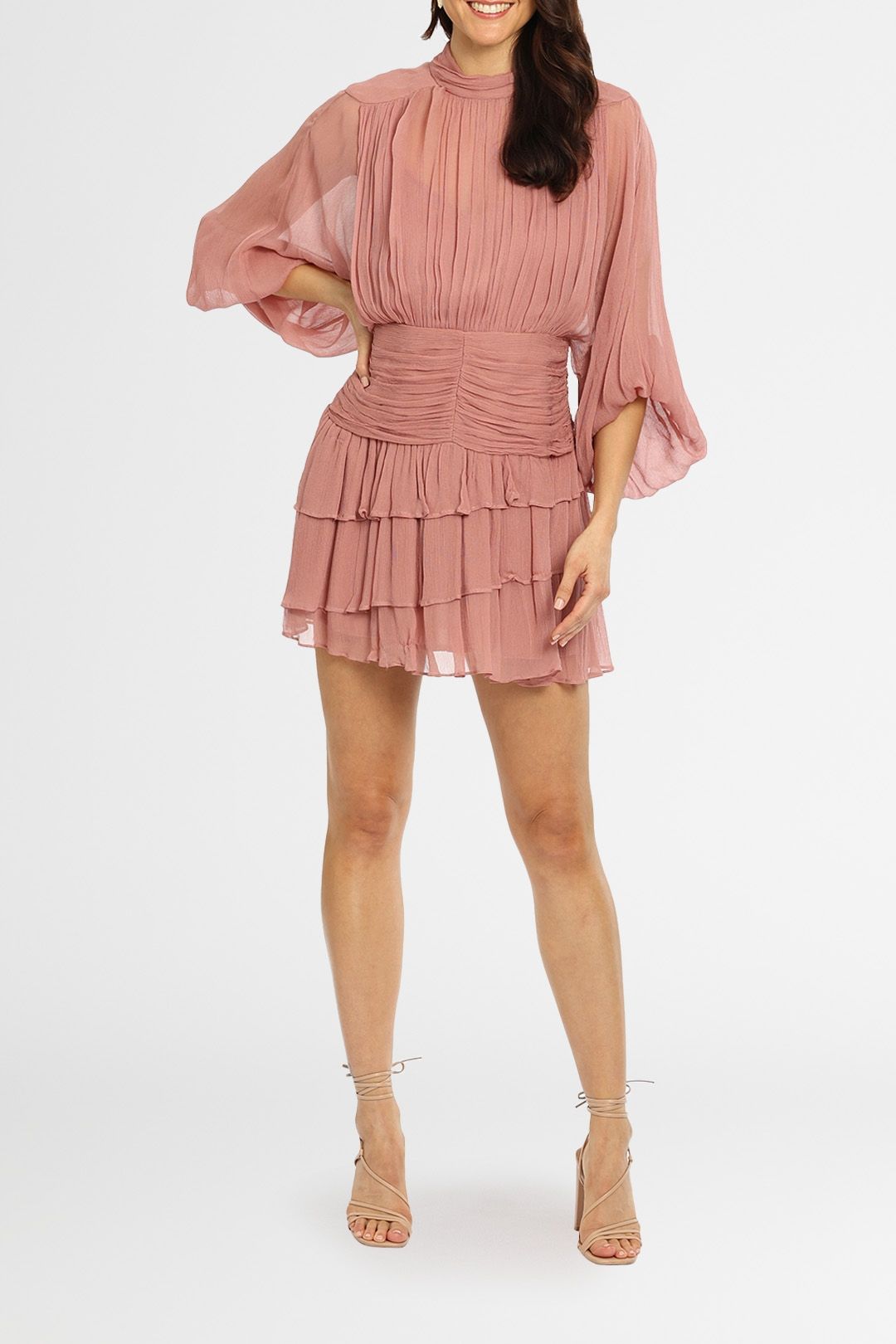shona joy pink mini dress Shona Joy Campbell Strapless Mini Dress