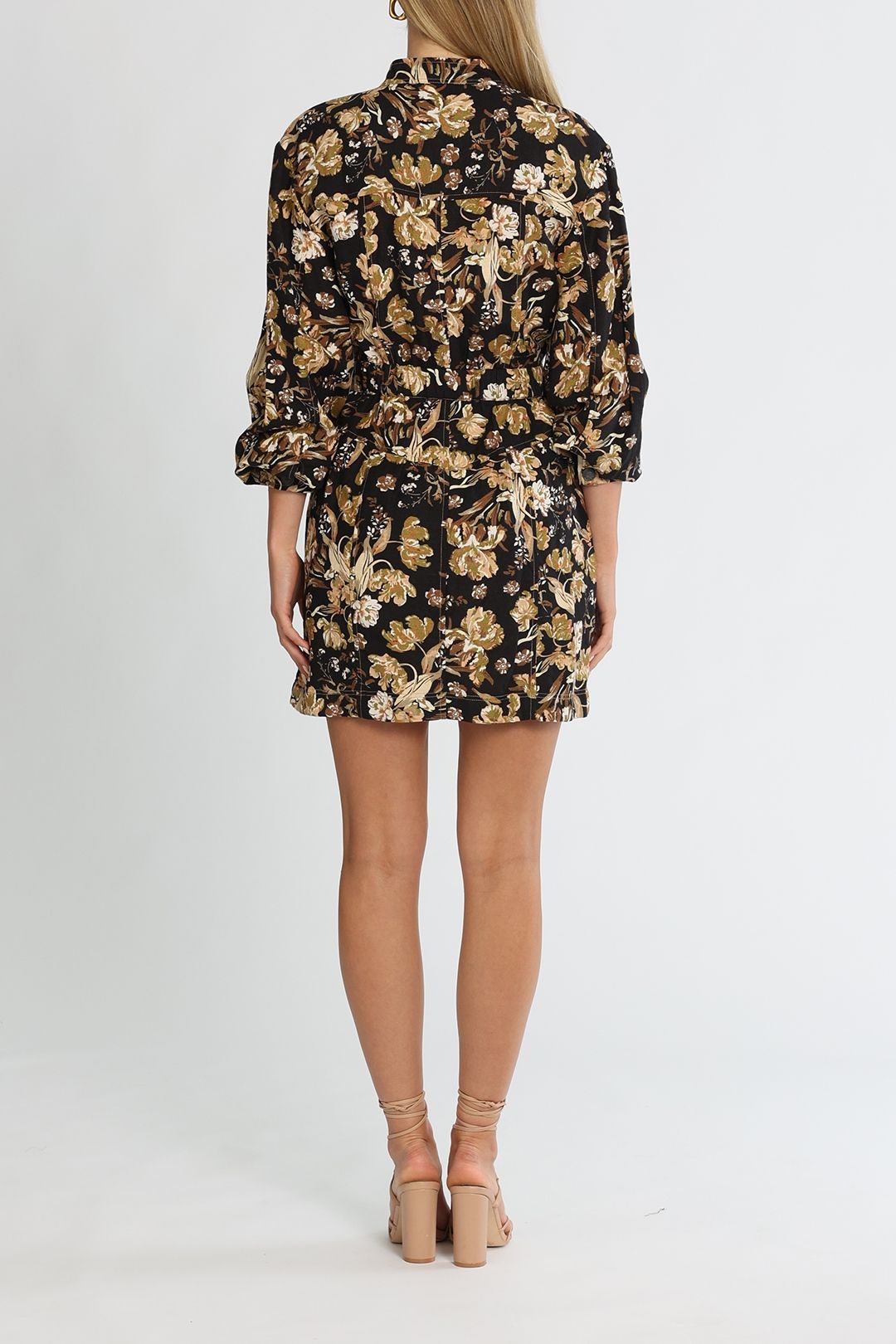 Shona Joy Palermo Panelled Mini Dress Multi Floral