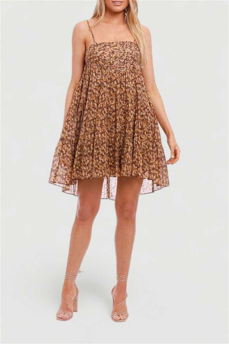 crush picnic mini dress Zimmermann Crush Picnic Mini Dress Black Flora Size 0 & 1