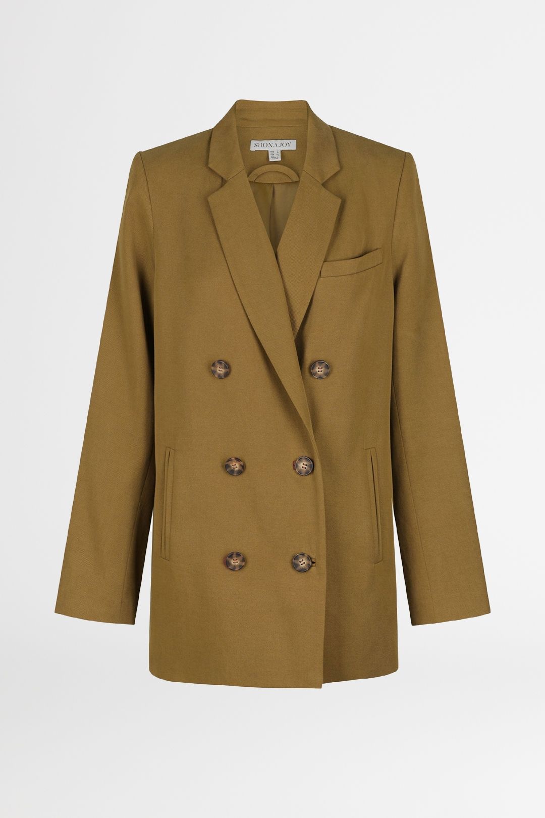 Shona Joy Sara Double Breasted Blazer Tapenade
