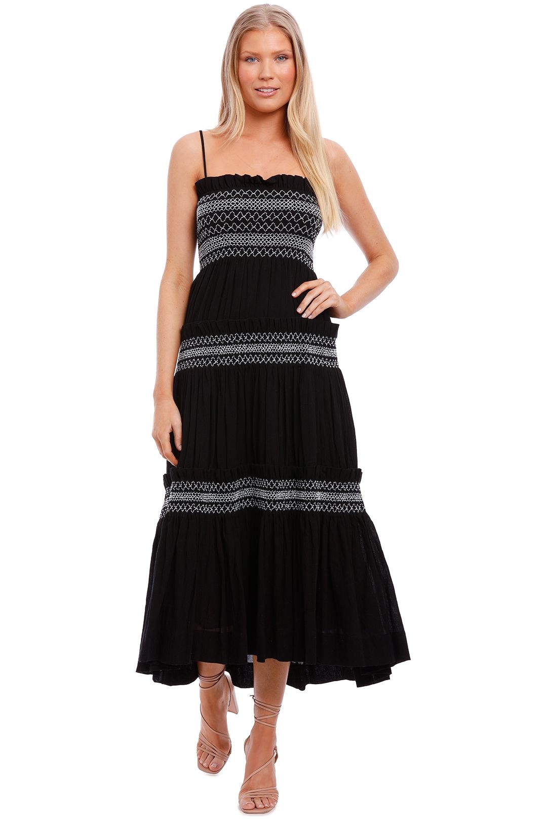 Shona joy bowie outlet tiered midi dress