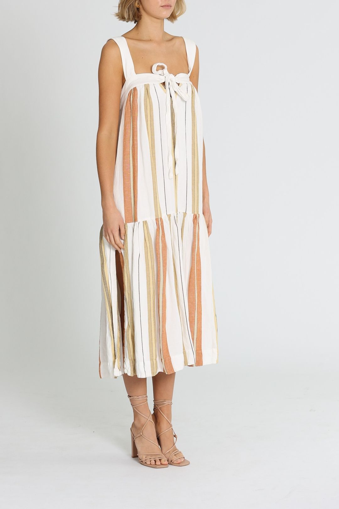 Shona Joy Suzana Midi Dress Stripe