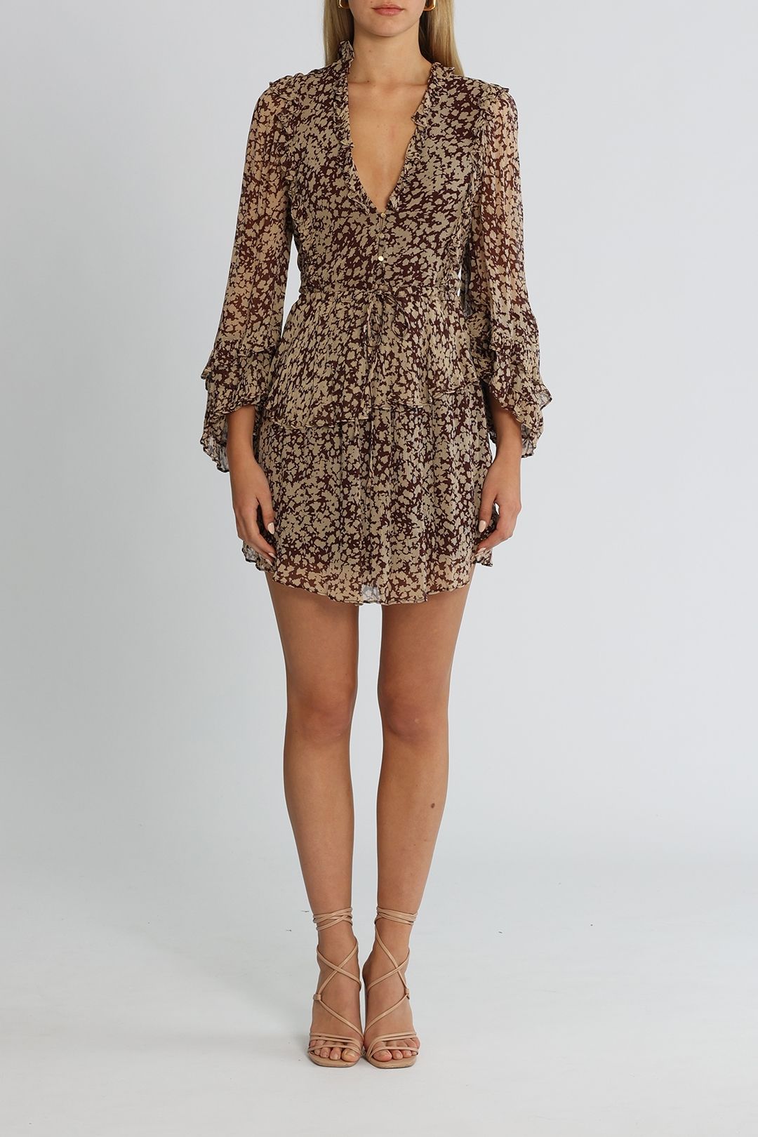 Shona joy drawstring mini dress cheap