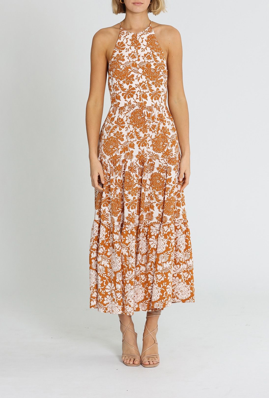 Shona Joy Vitoria Halter Midi Dress